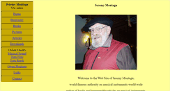 Desktop Screenshot of jeremymontagu.co.uk